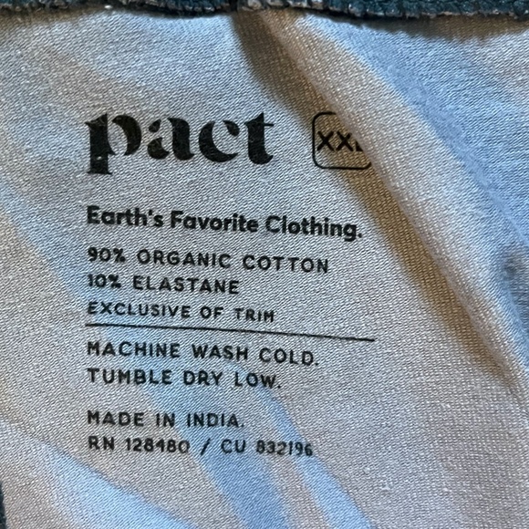 Pact Everyday Legging Pants Blue Abstract XXL NEW - Picture 4 of 4